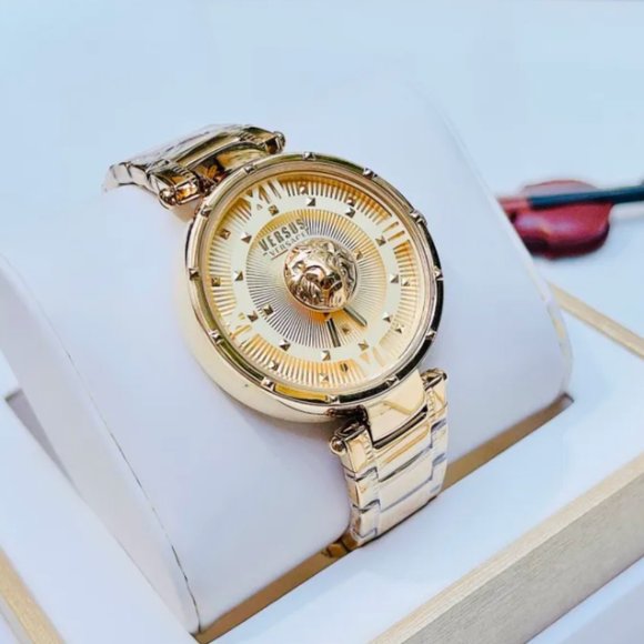 Versace Gold Women\'s Luxury 38mm Watch
